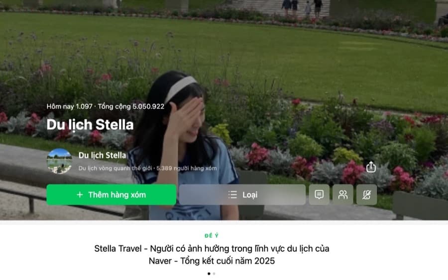 Trang Naver Blog của blogger Hàn Quốc @cindy8080 — 5.050.922 tổng lượt xem