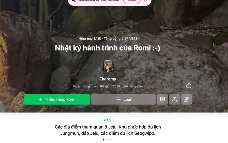 Trang Naver Blog của blogger Hàn Quốc @ysnjhfav — 2.374.851 tổng lượt xem